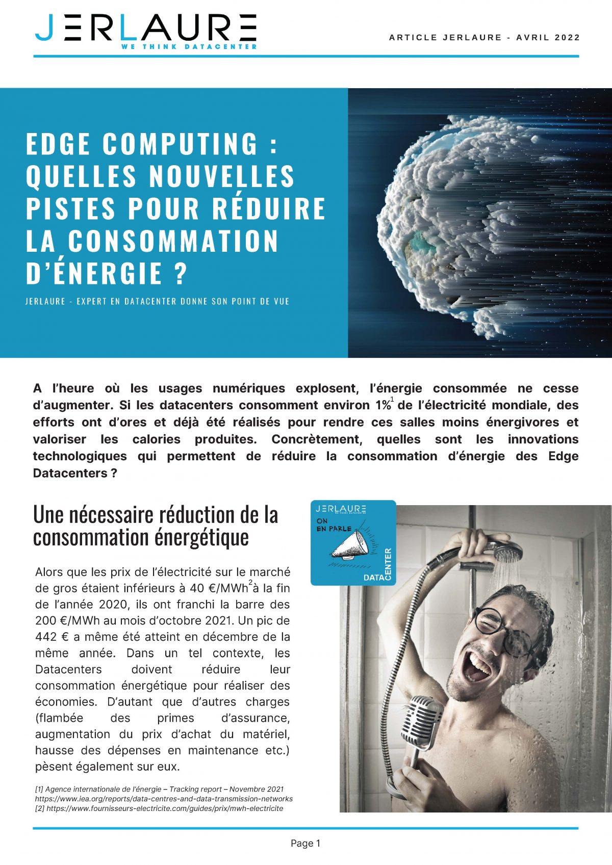  ON EN PARLE Edge Computing quelles nouvelles pistes pour réduire